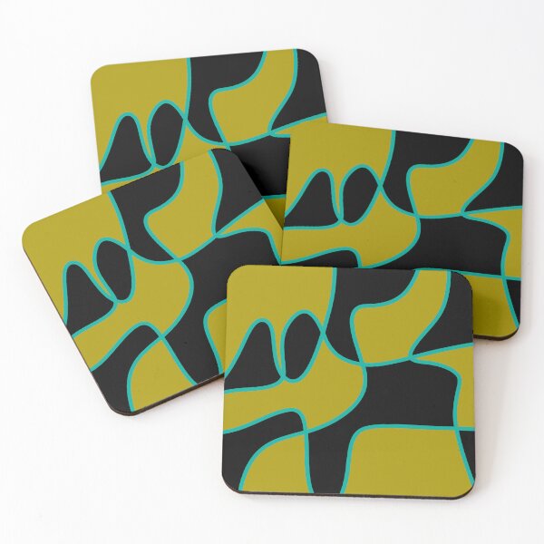Item preview, Muted gold, turquoise, black (Scribble Background) designed and sold by eveyting.