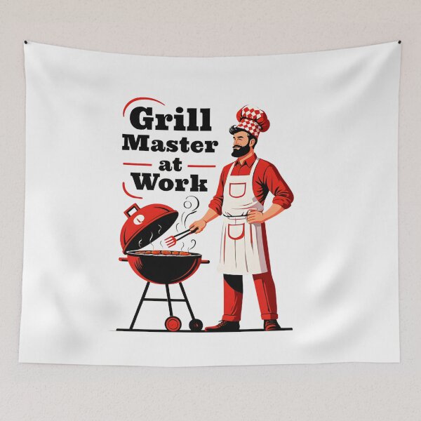 Item preview, Grill Master at Work - BBQ King T-Shirt designed and sold by AnnDesignStudio.