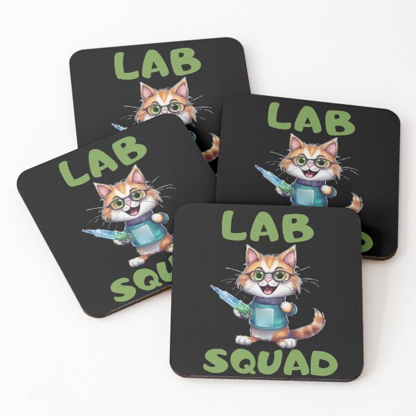 Item preview, Lab Squad Medical Laboratory Scientist Funny Cat designed and sold by FurrFunPrints.