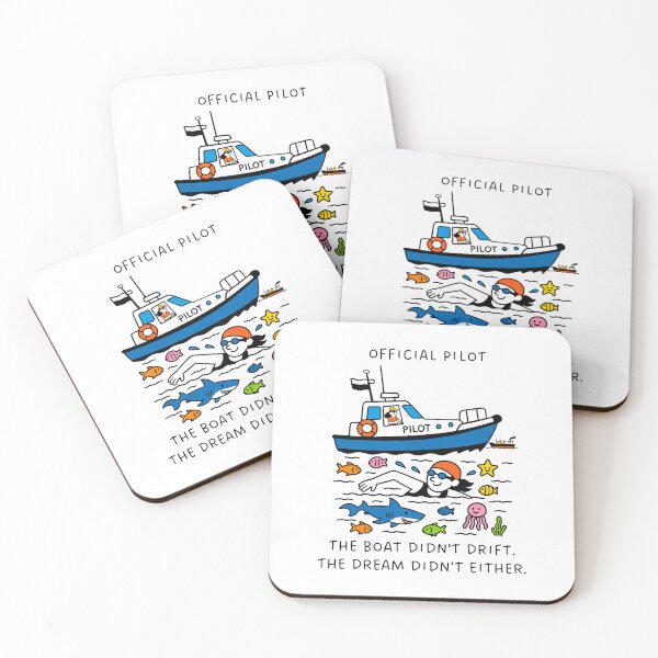 Item preview, Official Open Water Swim Pilot Gift – Female Pilot - Female Swimmer designed and sold by Open Water Swimming Gifts.