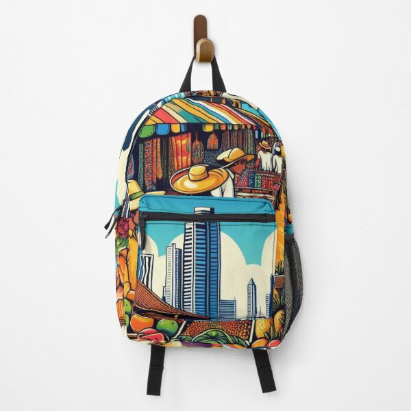 Item preview, Panama City Market Comic Design – Vibrant AI Illustration for Clothing, Accessories & Urban Travel-Inspired Fashion designed and sold by knalpot-design.