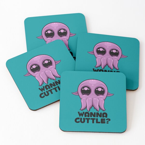 Item preview, Wanna Cuttle Cute Cartoon Cuttlefish designed and sold by fizzgig.