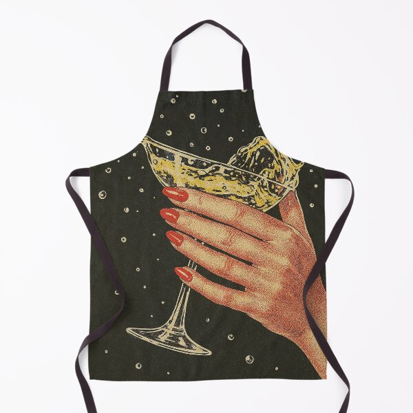 Item preview, Retro Champagne Splash Glam Art Print designed and sold by weirdfishes123.