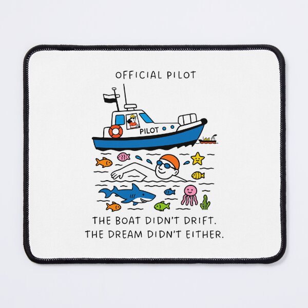 Item preview, Official Open Water Swim Pilot Gift – Female Pilot - Male Swimmer designed and sold by Open Water Swimming Gifts.