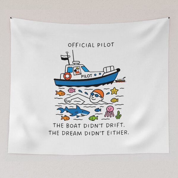 Item preview, Official Open Water Swim Pilot Gift – Female Pilot - Male Swimmer designed and sold by Open Water Swimming Gifts.