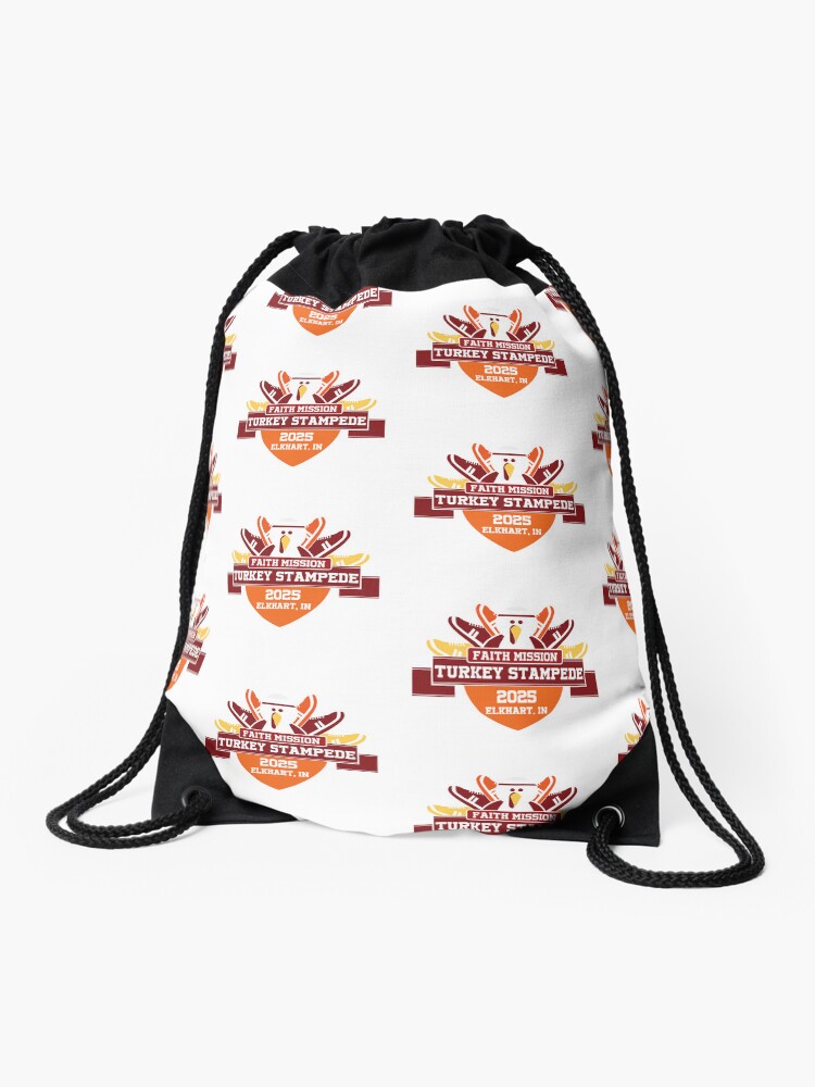 Thumbnail 1 of 3, Drawstring Bag, Turkey Stampede 2025 designed and sold by TurkeyStampede.