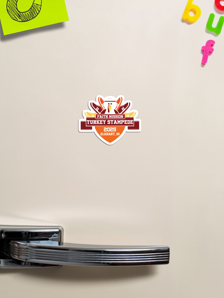 Thumbnail 1 of 3, Magnet, Turkey Stampede 2025 designed and sold by TurkeyStampede.