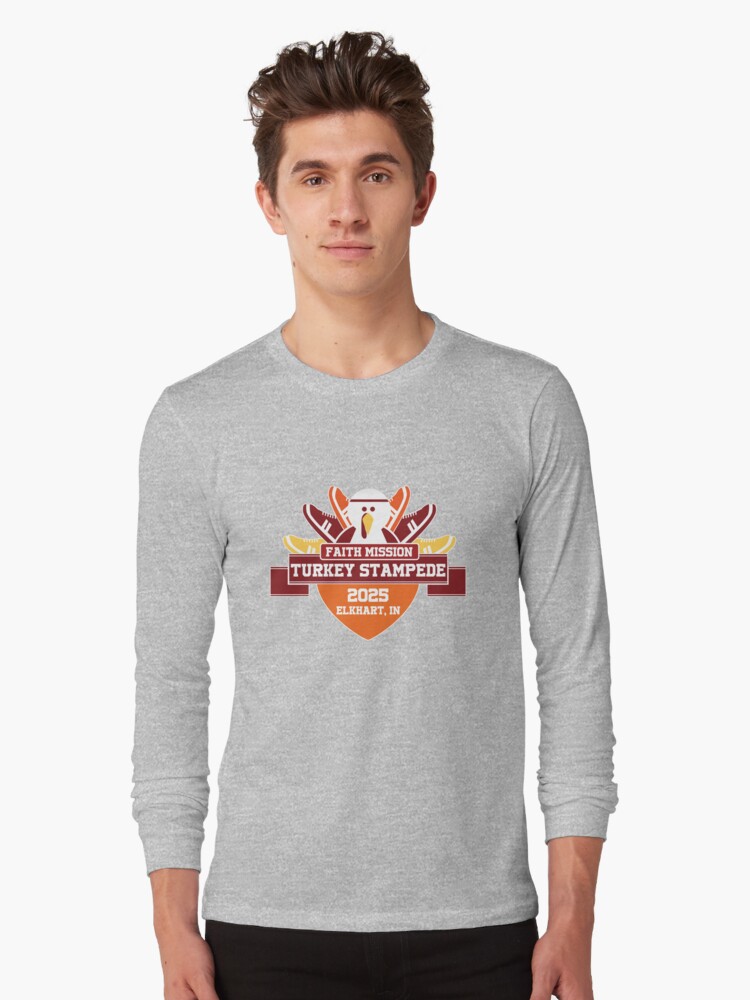 Thumbnail 1 of 5, Long Sleeve T-Shirt, Turkey Stampede 2025 designed and sold by TurkeyStampede.