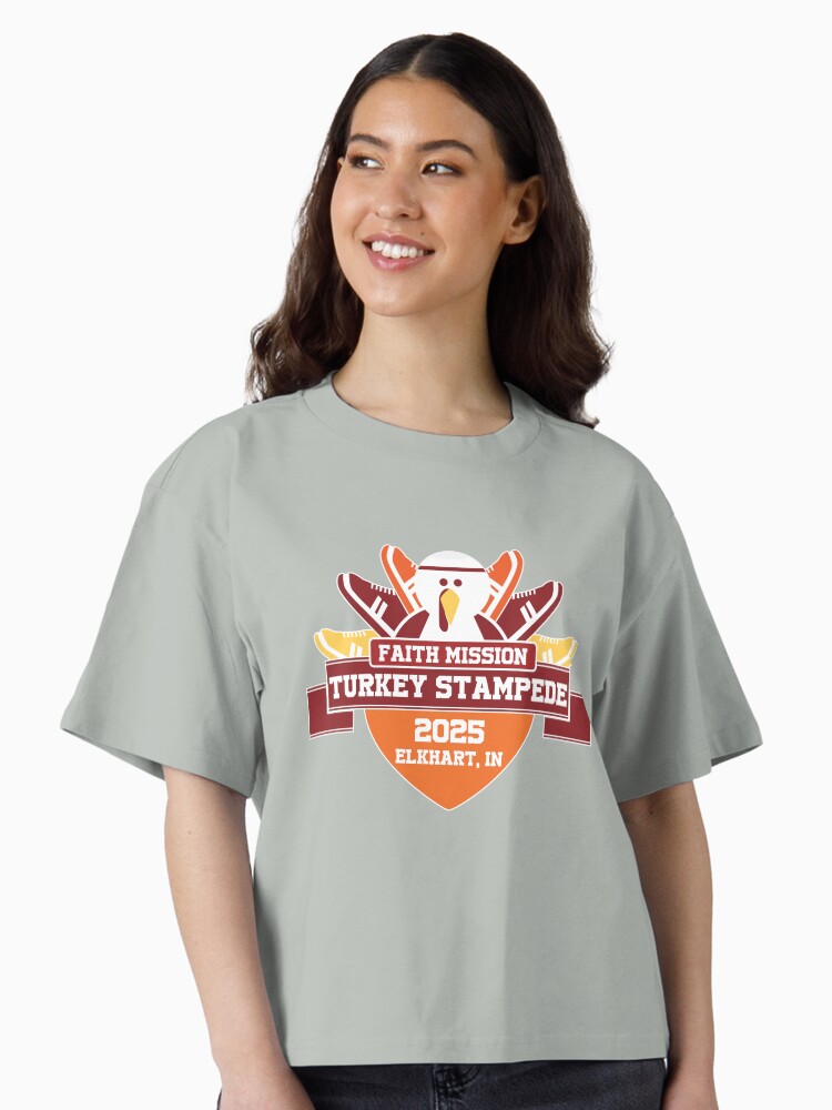 Thumbnail 1 of 4, Boxy T-Shirt, Turkey Stampede 2025 designed and sold by TurkeyStampede.