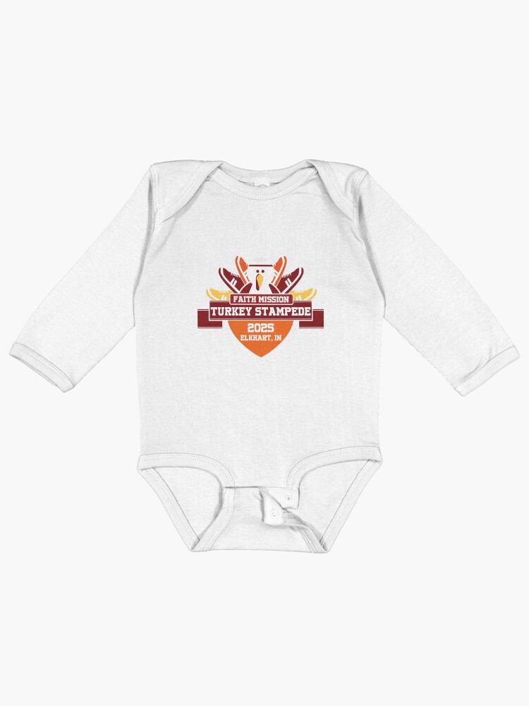 Thumbnail 1 of 2, Baby One-Piece, Turkey Stampede 2025 designed and sold by TurkeyStampede.