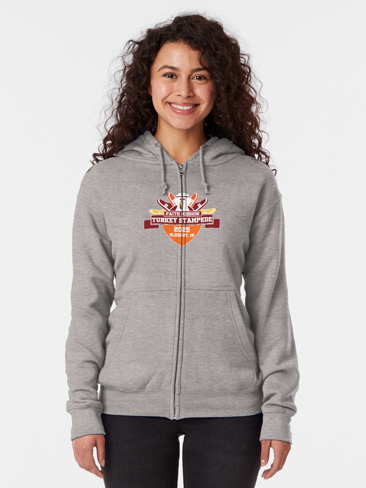 Thumbnail 2 of 5, Zipped Hoodie, Turkey Stampede 2025 designed and sold by TurkeyStampede.