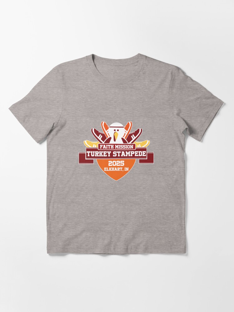 Thumbnail 3 of 7, Essential T-Shirt, Turkey Stampede 2025 designed and sold by TurkeyStampede.