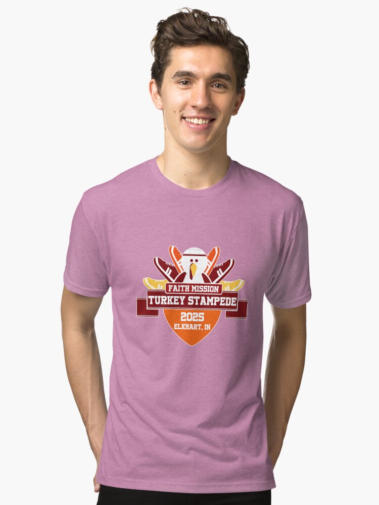 Thumbnail 1 of 7, Tri-blend T-Shirt, Turkey Stampede 2025 designed and sold by TurkeyStampede.