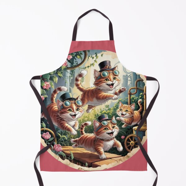Item preview, Jumping funny kittens in surreal steampunk style. designed and sold by Lilashakti ⭐️ ⭐️ ⭐️ ⭐️ ⭐️.