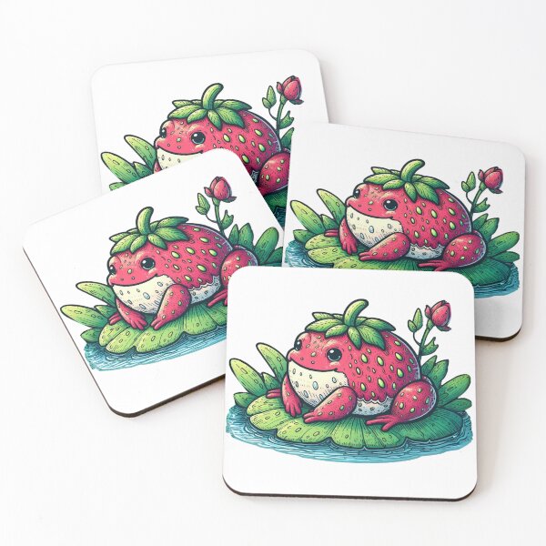 Item preview, Strawberry Frog designed and sold by Agnes-Creative.