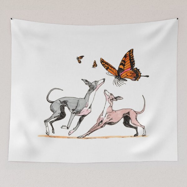Item preview, Butterflies and Cold Noses designed and sold by Scribbles & Doodles by Jinx.