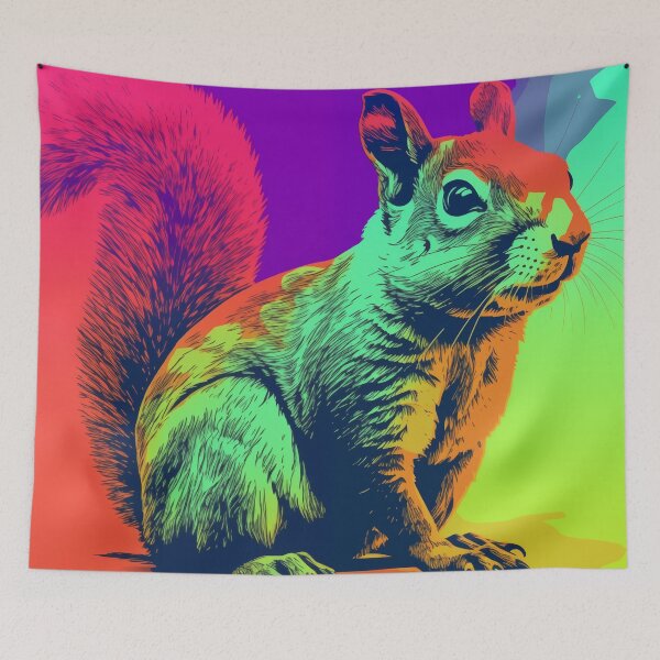 Item preview, Squirrel Popart designed and sold by RedHandedOD.