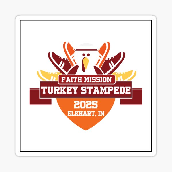 Turkey Stampede_black stroke Sticker