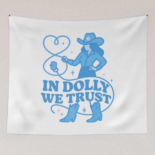 Item preview, Retro Cowgirl Hat Design – In Music We Trust designed and sold by Timegraf.