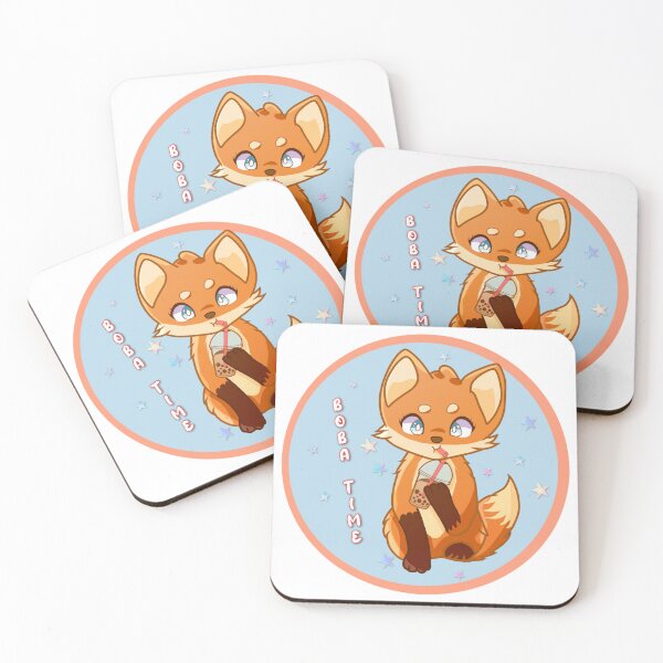 Item preview, Foxy boba time  designed and sold by Spoopykitsune.