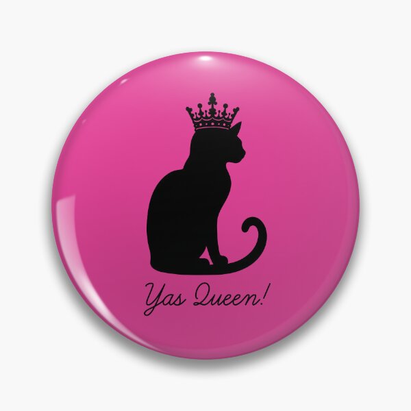 Item preview, Yas Queen for Cat Lovers – Hot Pink designed and sold by Ferret Designs.