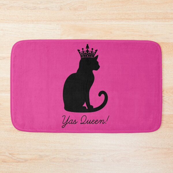 Item preview, Yas Queen for Cat Lovers – Hot Pink designed and sold by Ferret Designs.