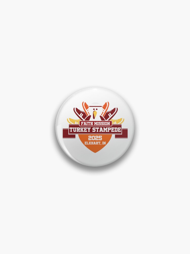 Thumbnail 1 of 3, Pin, Turkey Stampede 2025 designed and sold by TurkeyStampede.