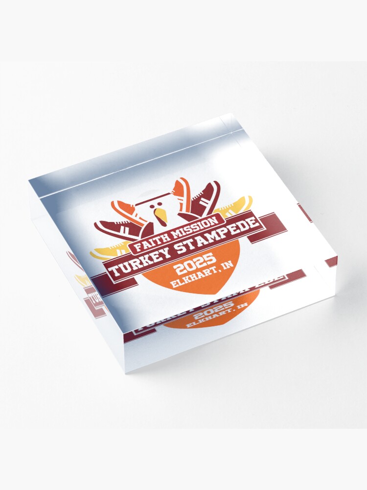 Thumbnail 3 of 5, Acrylic Block, Turkey Stampede 2025 designed and sold by TurkeyStampede.