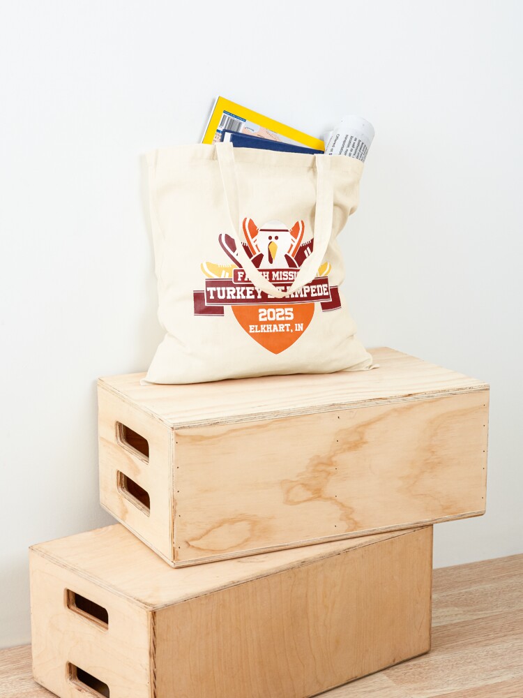 Thumbnail 4 of 5, Tote Bag, Turkey Stampede 2025 designed and sold by TurkeyStampede.