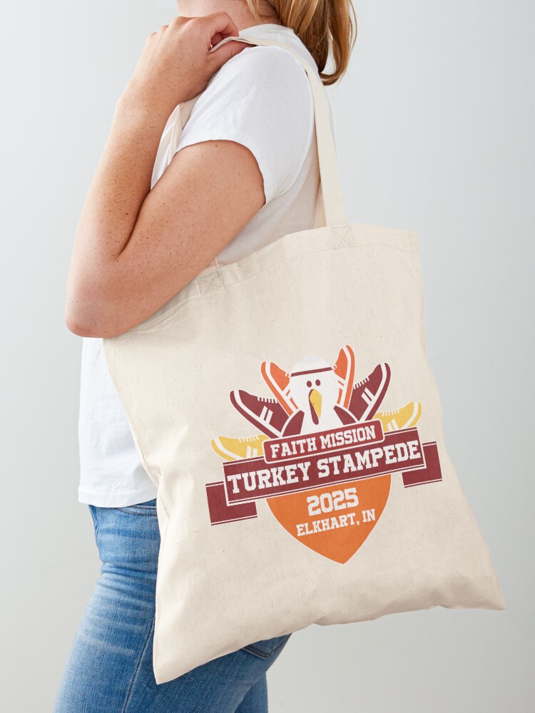 Thumbnail 1 of 5, Tote Bag, Turkey Stampede 2025 designed and sold by TurkeyStampede.