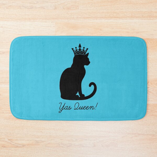 Item preview, Yas Queen for Cat Lovers - Teal designed and sold by Ferret Designs.