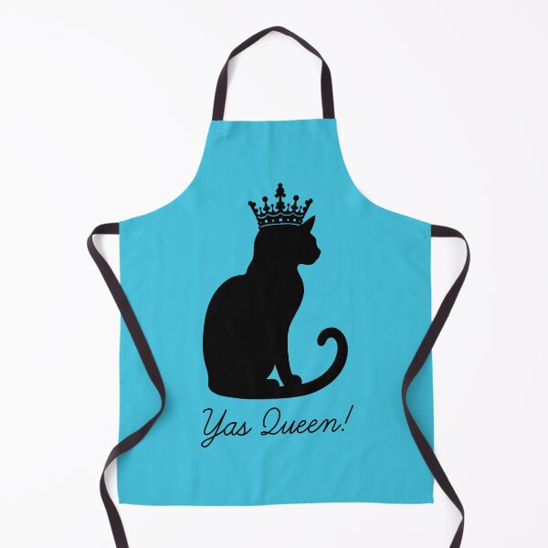 Item preview, Yas Queen for Cat Lovers - Teal designed and sold by Ferret Designs.