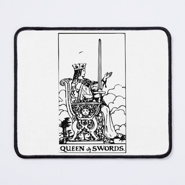 Item preview, Queen of Swords Tarot designed and sold by WordSlap.