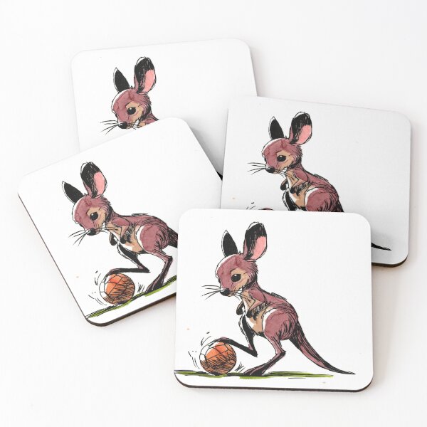 Item preview, Kangaroo Soccer designed and sold by Scribbles & Doodles by Jinx.