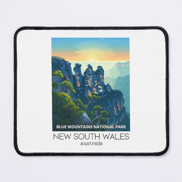 Item preview, A Vintage Travel Illustration of Blue Mountains National Park - New South Wales - Australia designed and sold by GoodOldVintage.