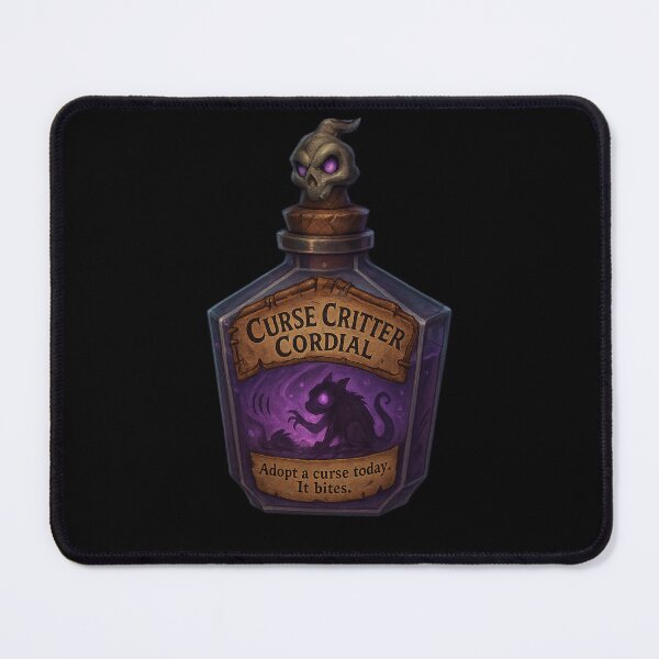 Item preview, Curse Critter Cordial – Halloween Cursed Potion Bottle Design designed and sold by Kampendesigns.
