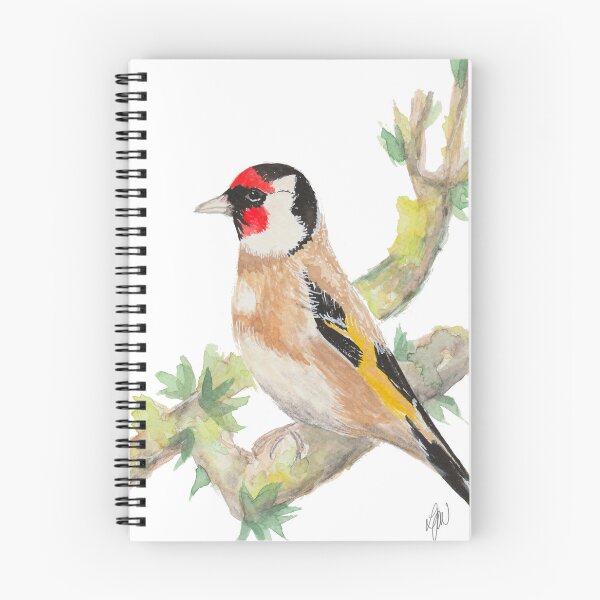 Item preview, European Goldfinch Watercolour Bird designed and sold by Studio Lisa Jayne.