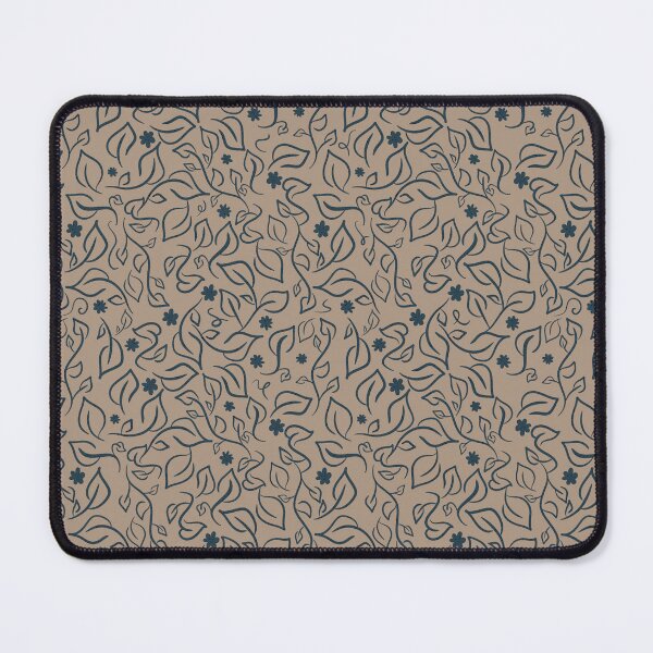 Item preview, Leaf Pattern - blue/tan designed and sold by Ginger-Lion.