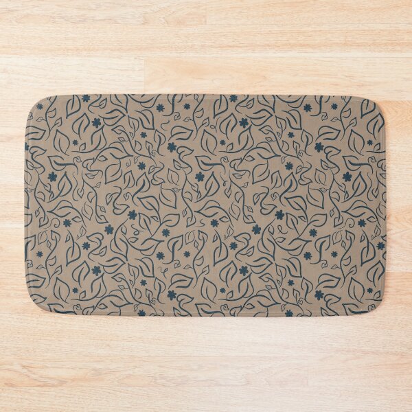 Item preview, Leaf Pattern - blue/tan designed and sold by Ginger-Lion.