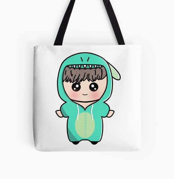 Artikel-Vorschau von BTS Jimin Dinosaurier Chibi, designt und verkauft von hevysz.