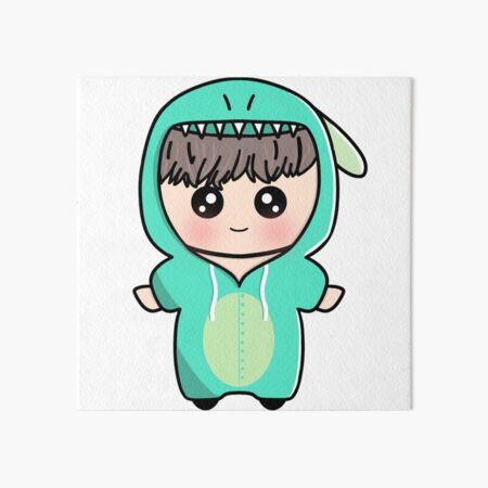 Artikel-Vorschau von BTS Jimin Dinosaurier Chibi, designt und verkauft von hevysz.
