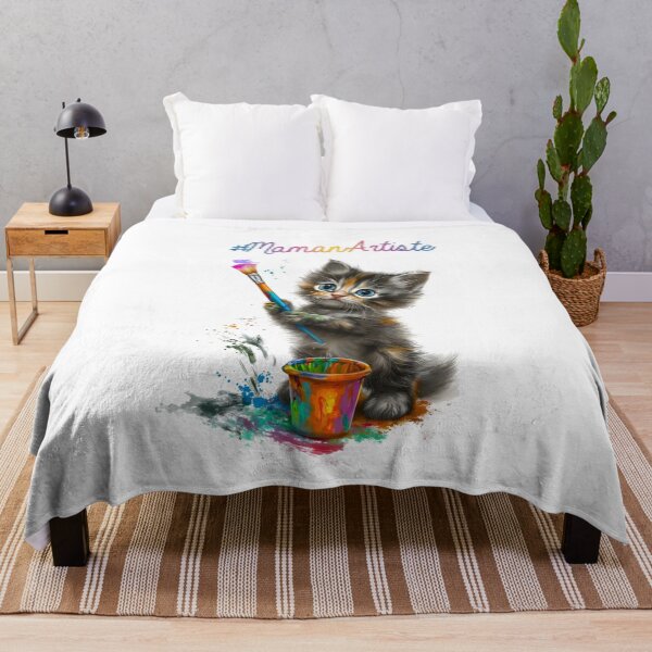 Item preview, #ArtistMom – Cute Painter Kitten designed and sold by lylange.