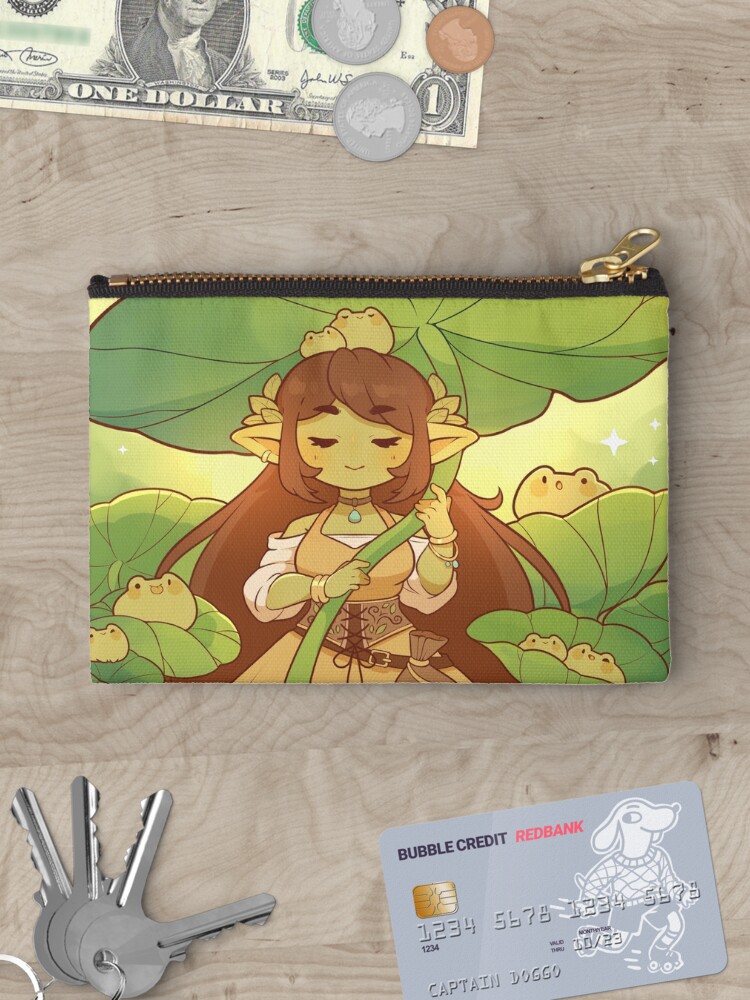 Thumbnail 3 of 4, Zipper Pouch, The frog summoner designed and sold by Rihnlin.
