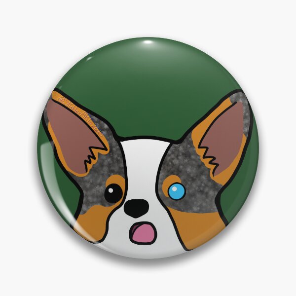Item preview, Surprised Red Merle Corgi Face  designed and sold by SPufferART.