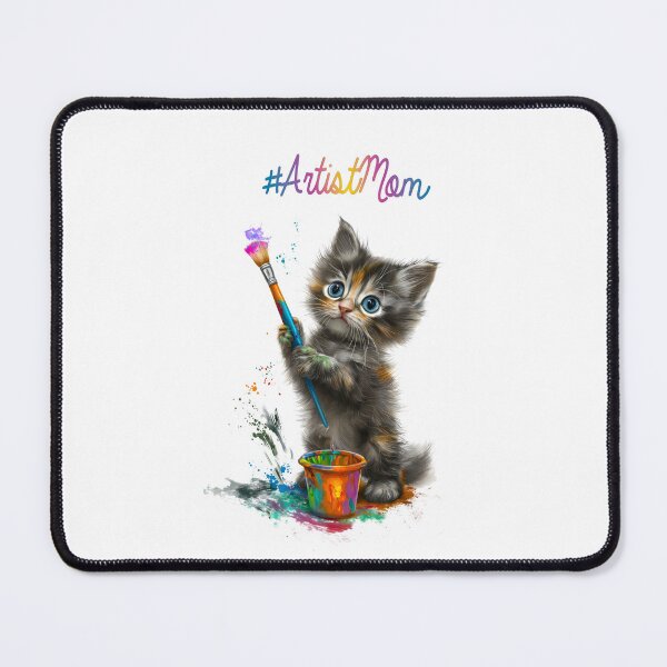 Item preview, #ArtistMom – Cute Painter Kitten Design designed and sold by lylange.