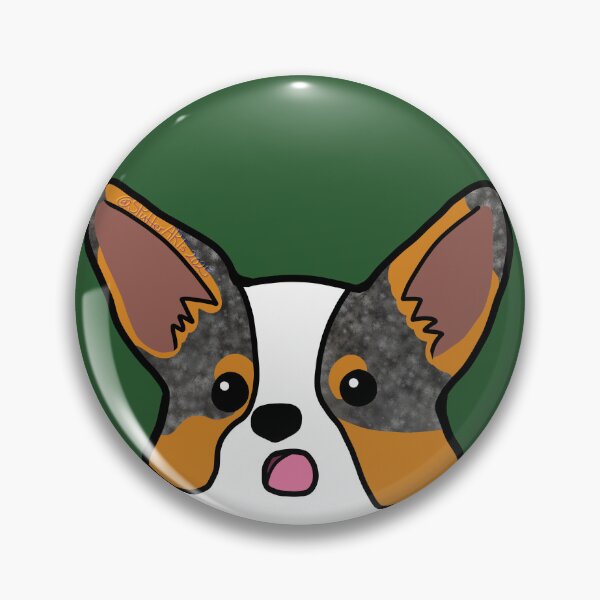 Item preview, Surprised Red Merle Corgi Face 2 designed and sold by SPufferART.