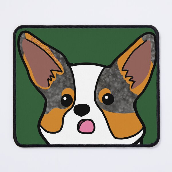 Item preview, Surprised Red Merle Corgi Face 2 designed and sold by SPufferART.