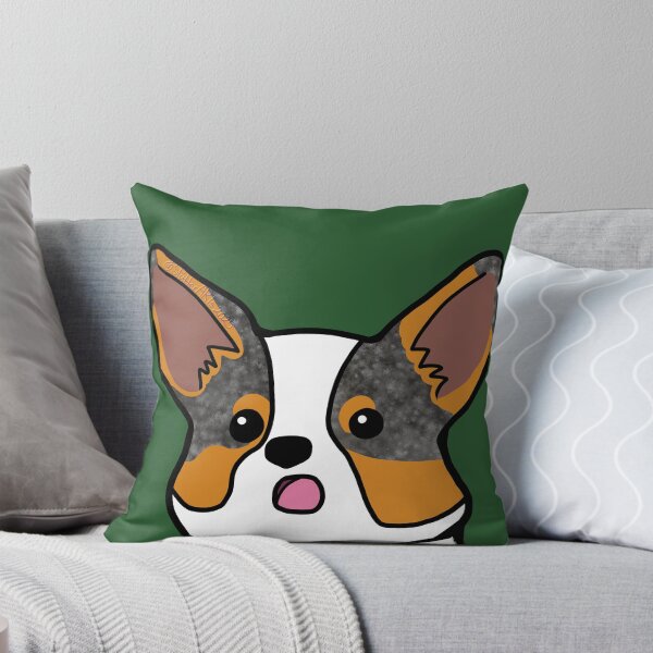 Item preview, Surprised Red Merle Corgi Face 2 designed and sold by SPufferART.