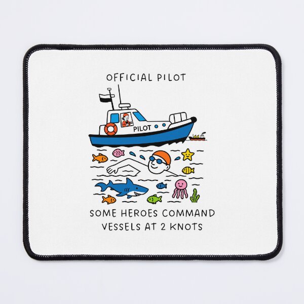 Item preview, Official Open Water Swim Pilot Gift – Male Pilot - Male Swimmer designed and sold by Open Water Swimming Gifts.