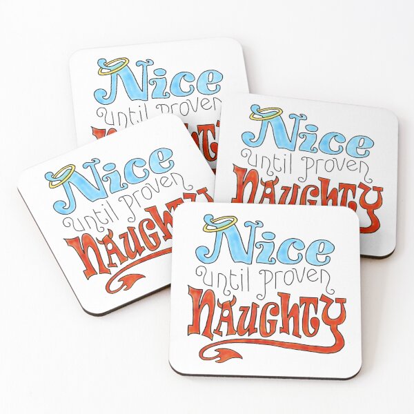 Item preview, nice until proven naughty hand drawn  designed and sold by miss madison creates.